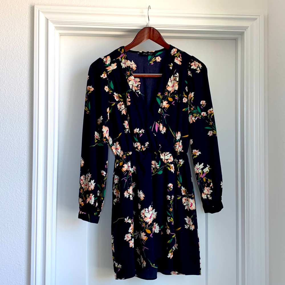 Floral Long Sleeve Shift Dress